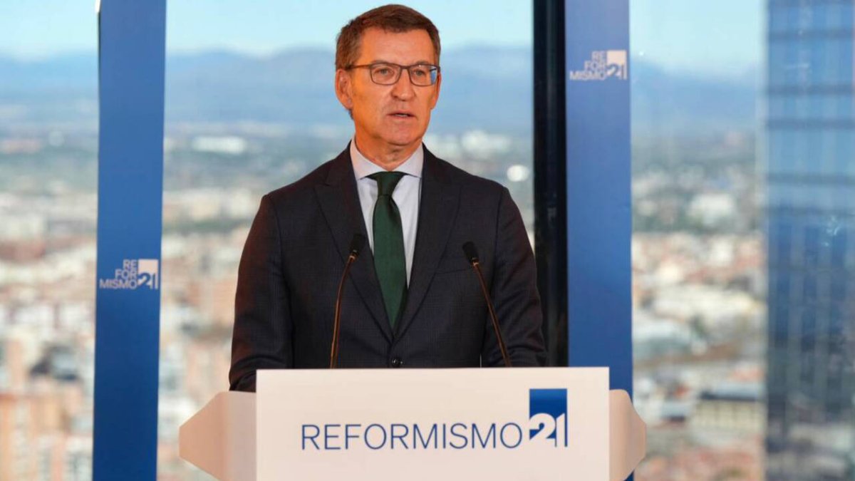 Feijóo en un acto de 'Reformismo 21'. Foto de Tarek.