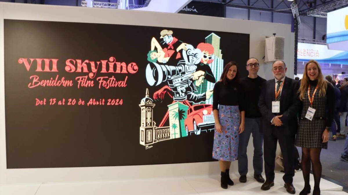 Miembros de la organización del festival y Ayuntamiento de Benidorm