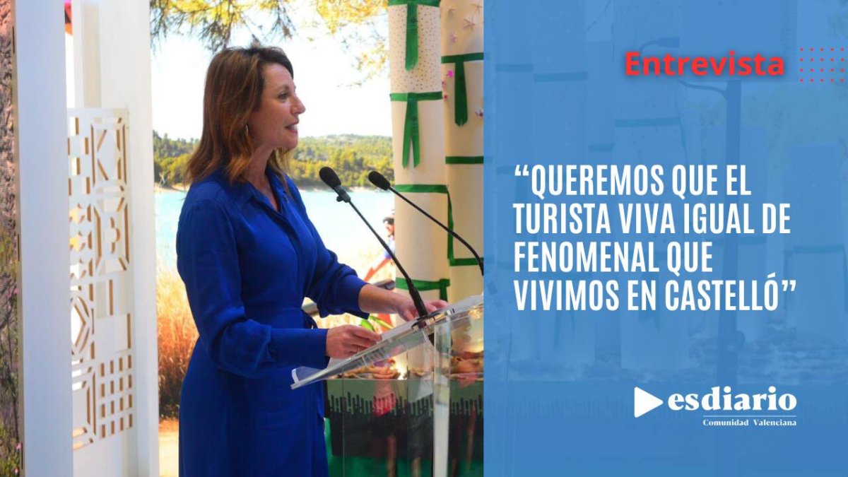 La alcaldesa de Castellón, Begoña Carrasco, durante una presentación en Fitur