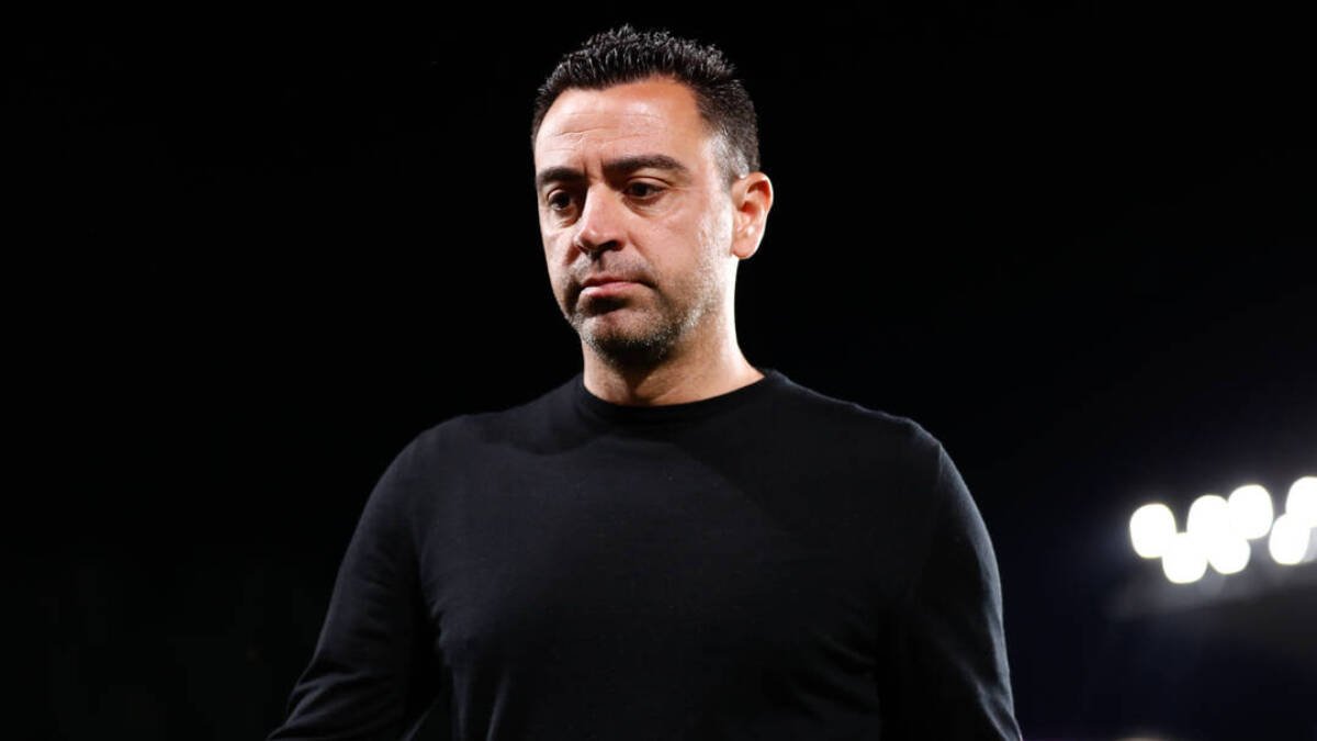 Xavi Hernández, durante un partido del Barcelona.