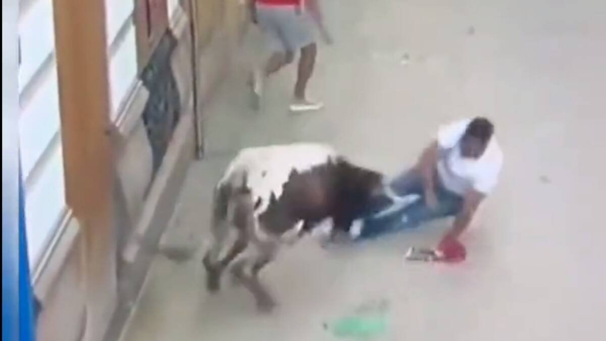 Dos DJs 'pinchados' por un toro en los bous al carrer de Burriana