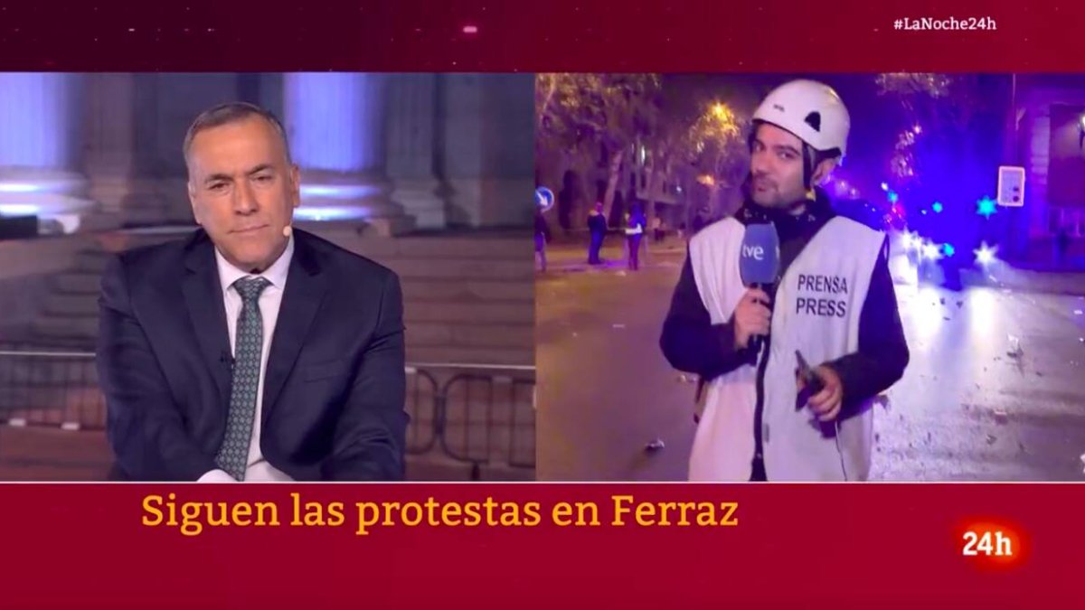 Xabier Fortes y su reportero, Gabriel López.