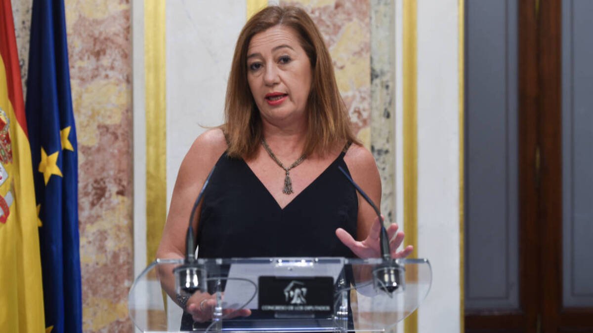La presidenta del Congreso, el día que anunció las fechas de investidura de Feijóo