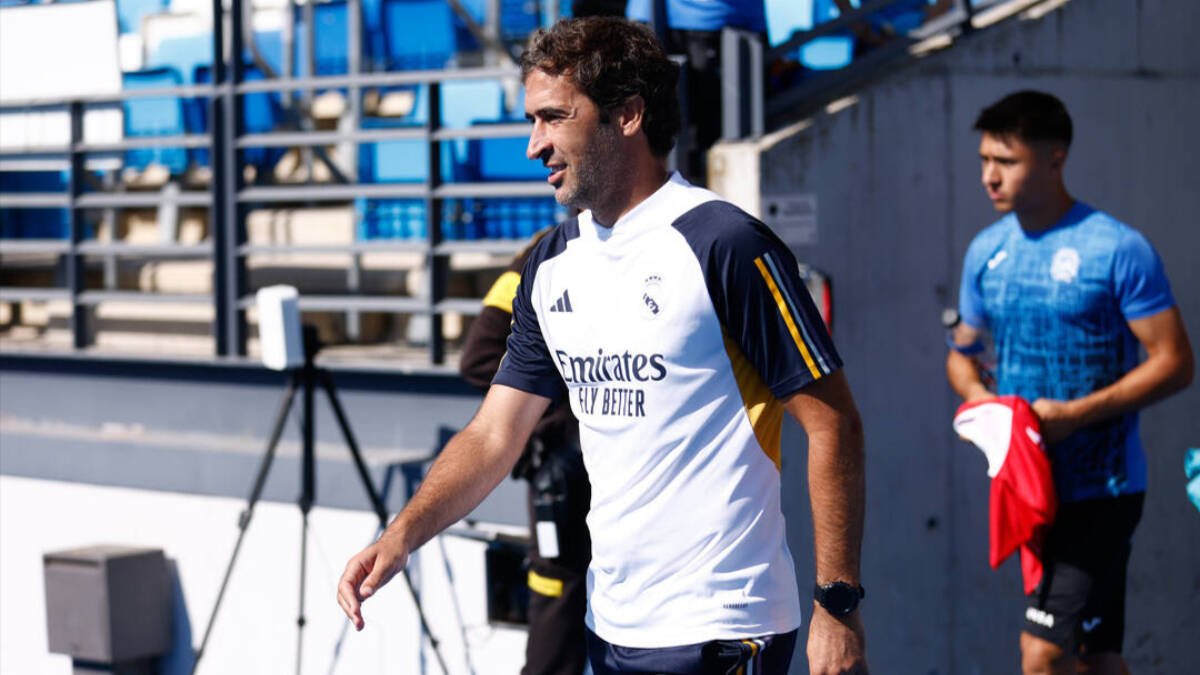 Raúl, en un partido del Castilla esta temporada
