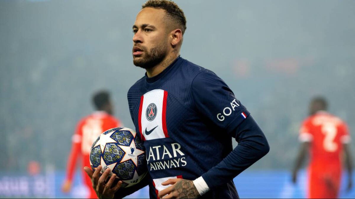 Neymar, en un partido de Champions con el PSG.