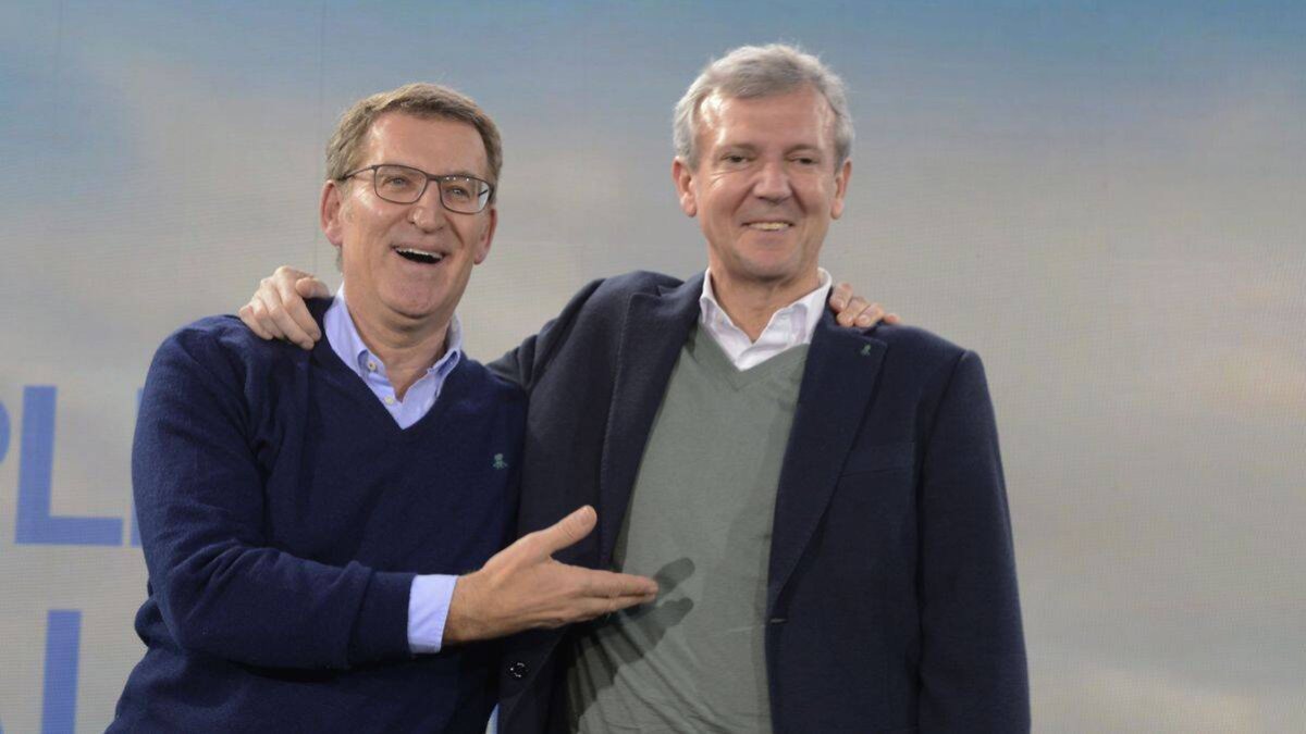 Alberto Núñez Feijóo junto a Alfonso Rueda