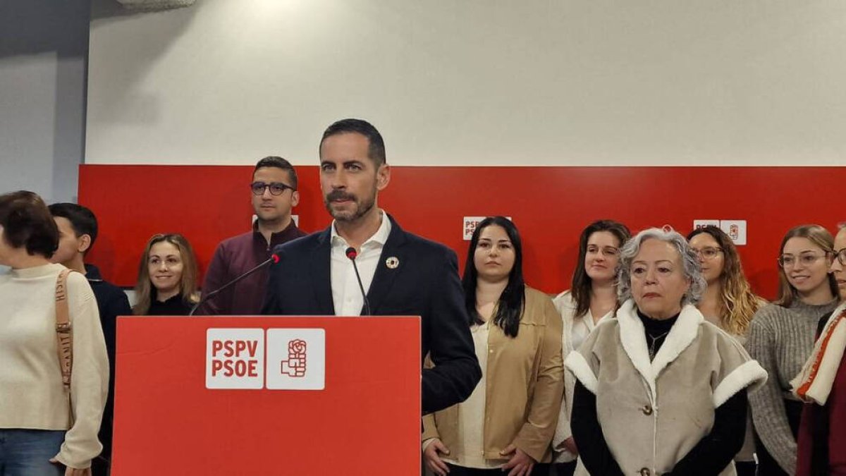 El candidato del PSPV, Carlos Bielsa.