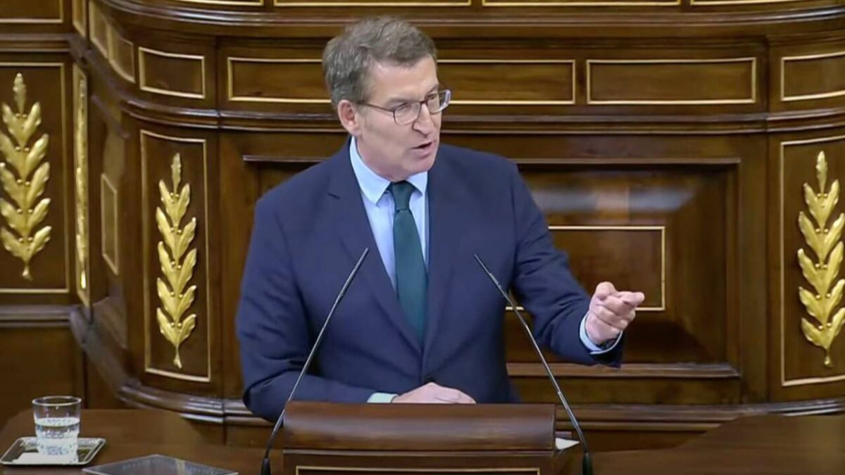 Alberto Núñez Feijóo, líder del PP
