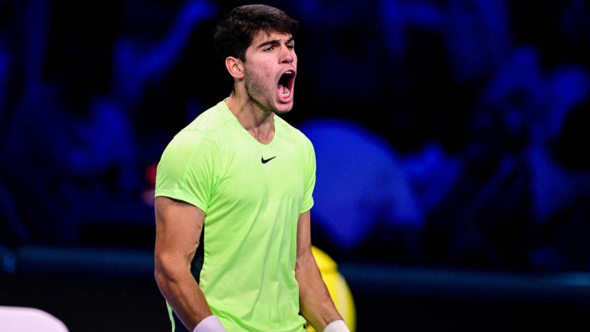 Carlos Alcaraz, en las ATP Finals 2023.
