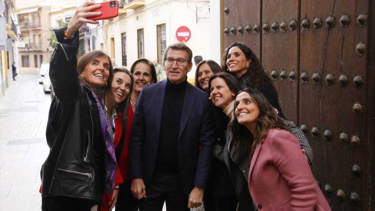Feijóo, ayer en Córdoba