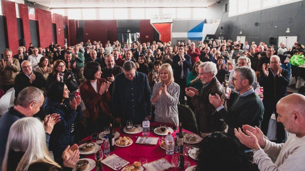 Acto homenaje del PSPV a Ximo Puig en Morella