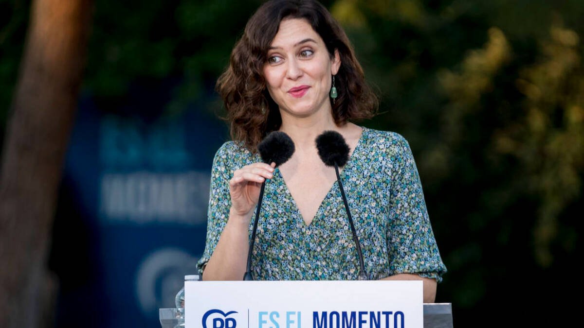 La presidenta de la Comunidad de Madrid, Isabel Díaz Ayuso.