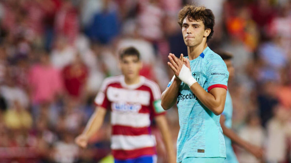 Joao Félix, durante un partido del Barcelona.