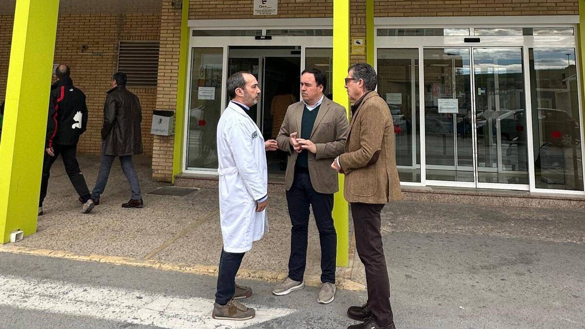Pérez Llorca en el Hospital de la Marina Baixa