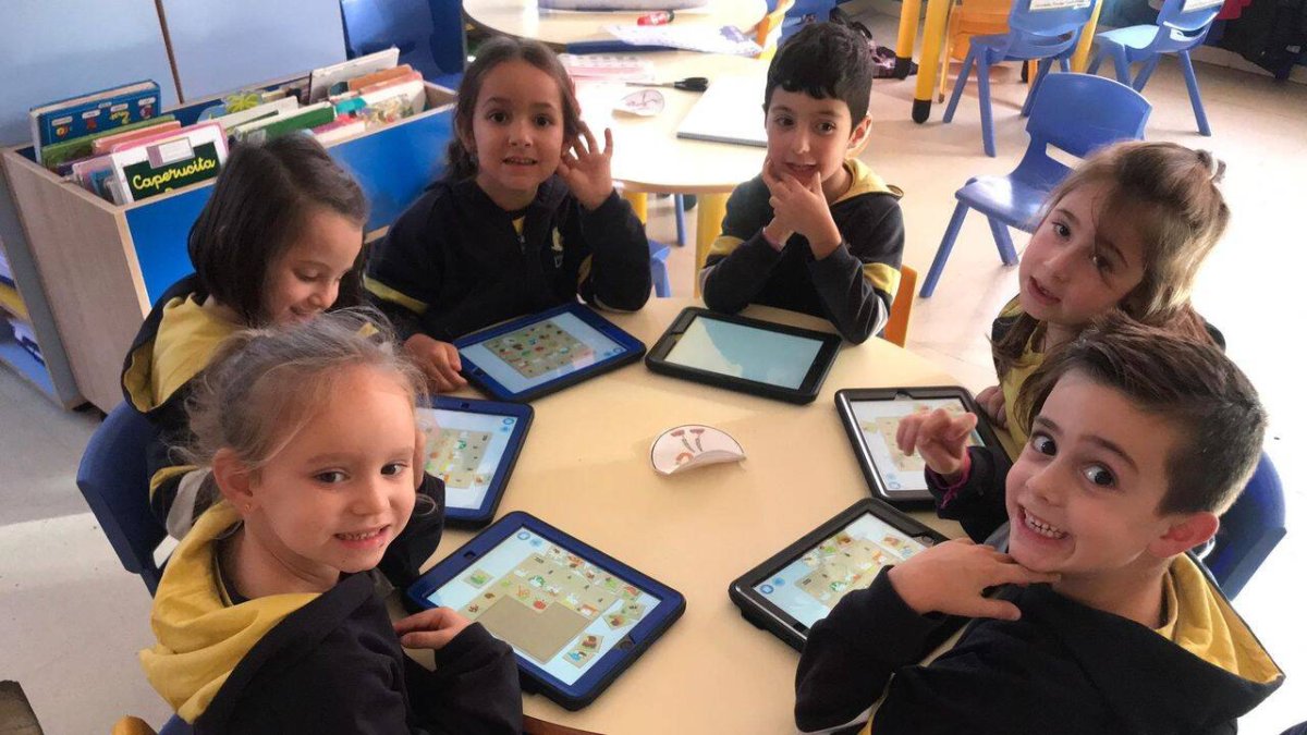 Niños en un colegio de la región