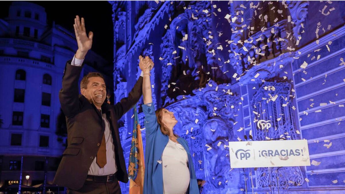 Carlos Mazón con Catalá la noche del 28M