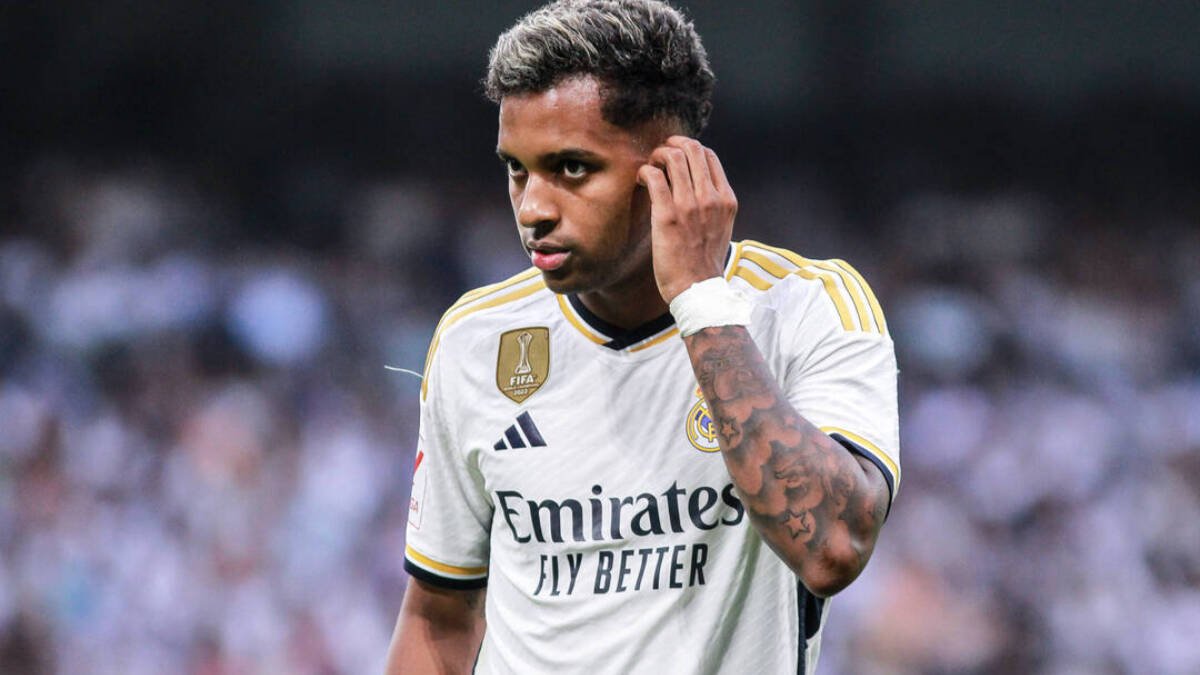 Rodrygo, durante un partido del Real Madrid.