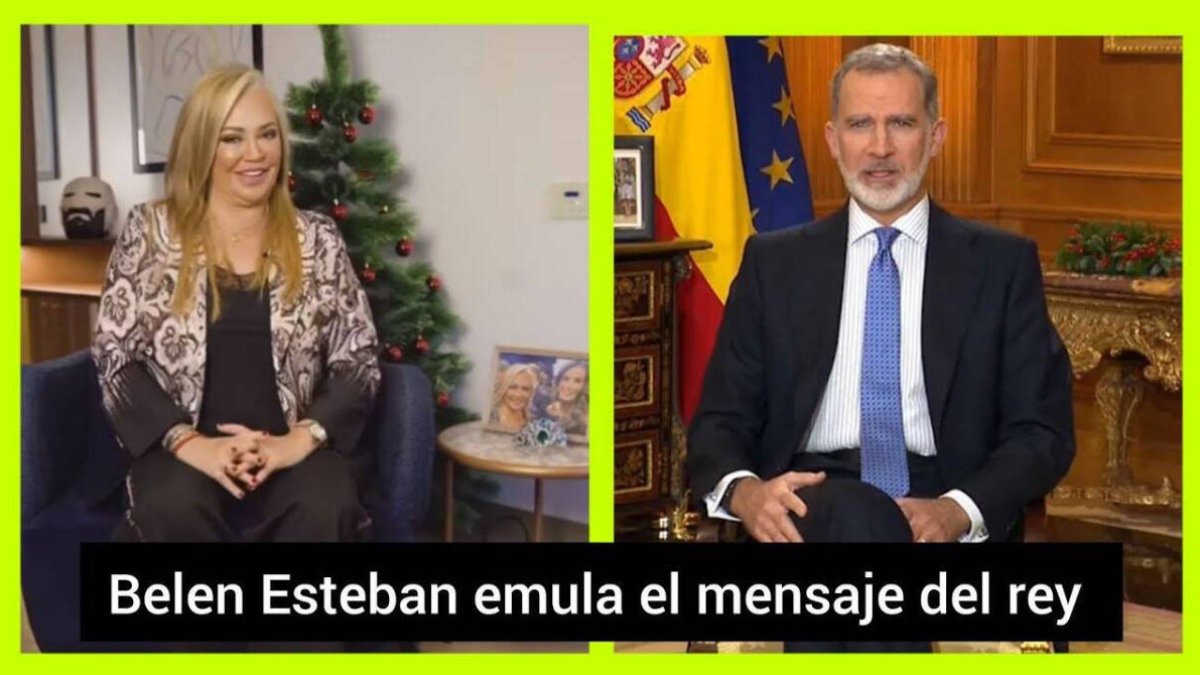 Belén Esteban hace un guiño al discurso de Navidad del Rey