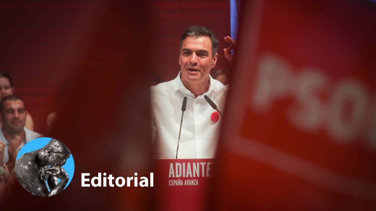 Pedro Sánchez, durante un mitin.
