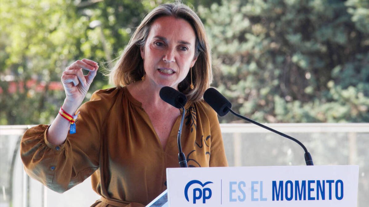 La secretaria general del Partido Popular, Cuca Gamarra.