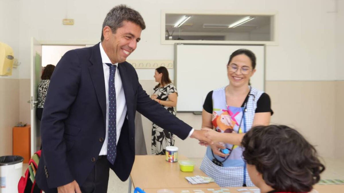 Carlos Mazón en el inicio de curso