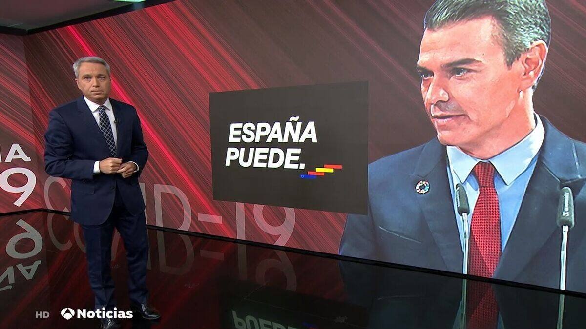 Vicente Vallés, durante un informativo, en una imagen de archivo.