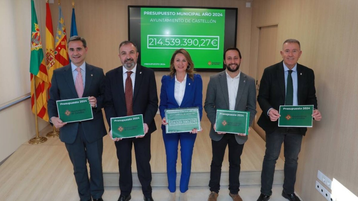 Presentación de los presupuestos de 2024 del Ayuntamiento de Castelló de la Plana
