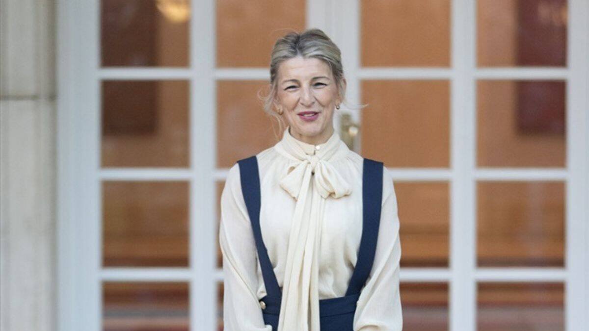 Yolanda Díaz en La Moncloa.