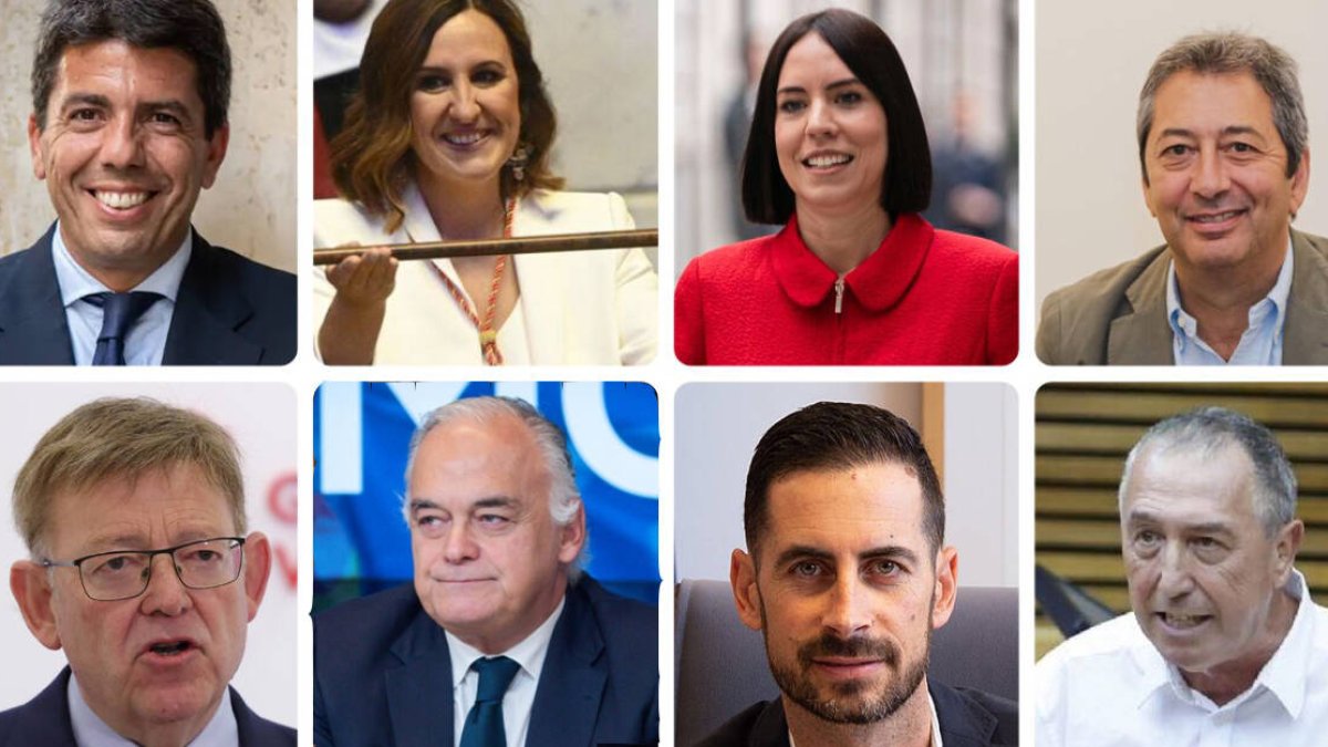 Mazón, Catalá, Morant, Barrera, Puig, González Pons, Bielsa y Baldoví