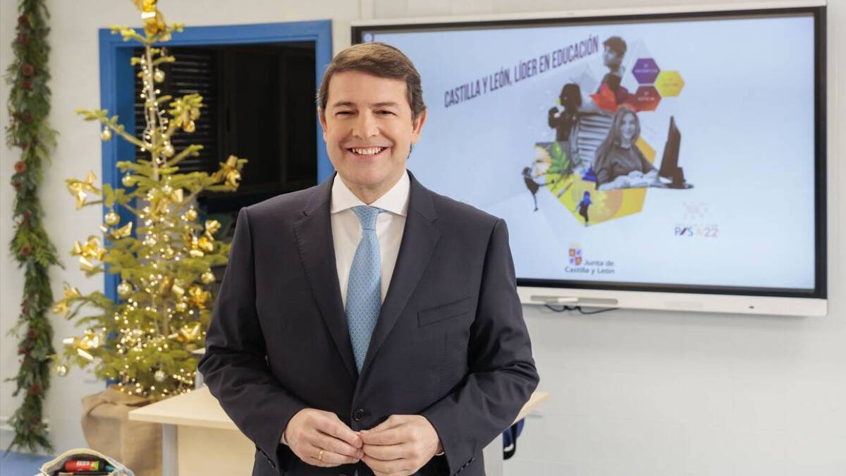 Alfonso Fernández Mañueco, en su discurso de Nochevieja