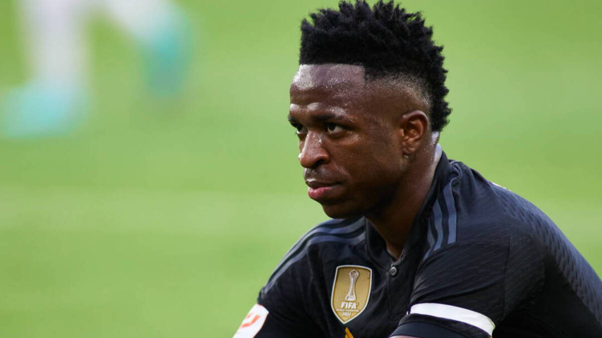 Vinicius, durante el Sevilla - Real Madrid.