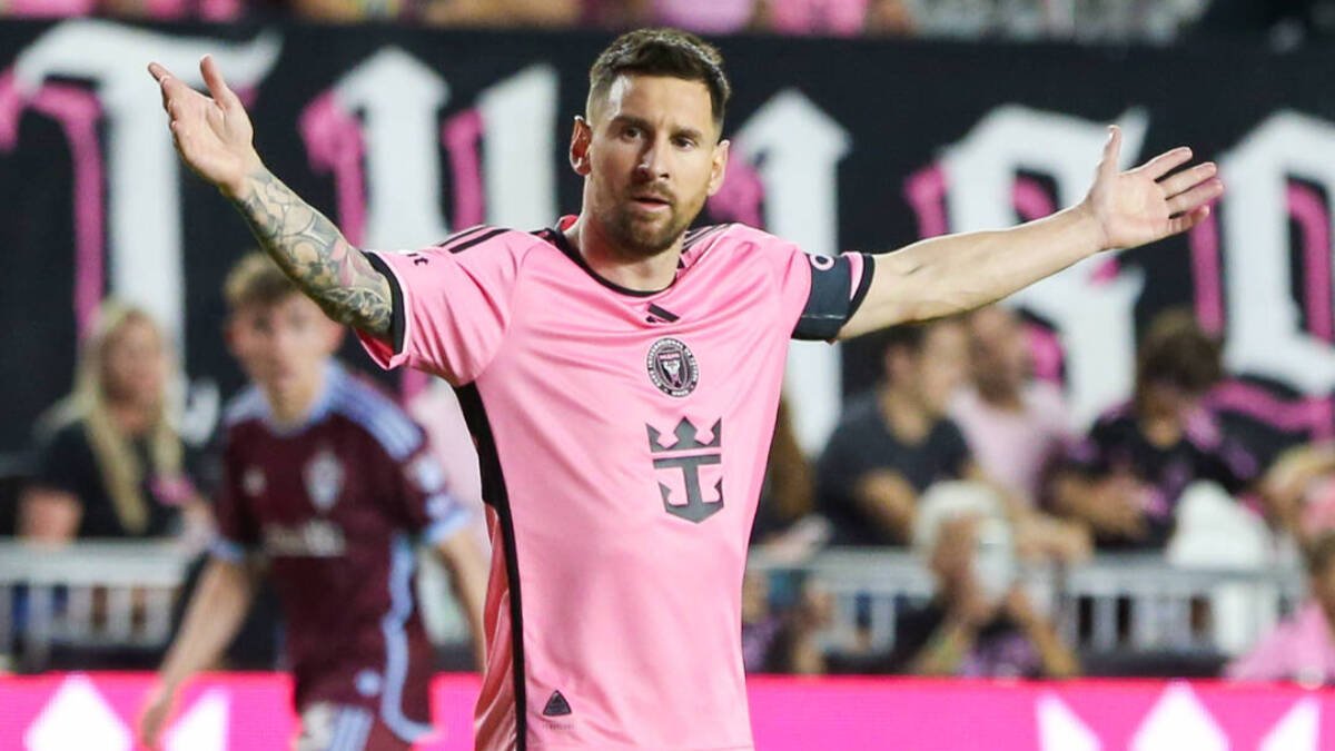 Leo Messi, durante un partido con el Inter Miami.