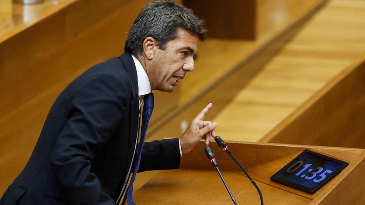 El president de la Generalitat, Carlos Mazón - CORTS VALENCIANES