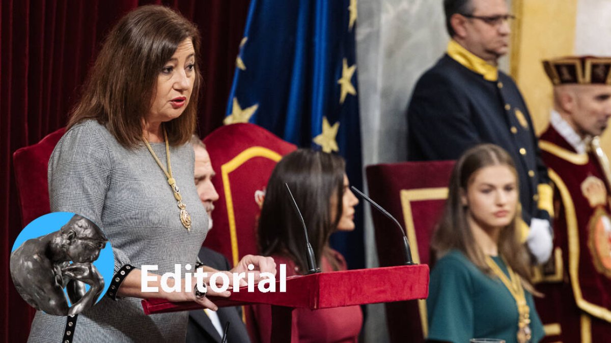Francina Armengol en el inicio de la XV Legislatura
