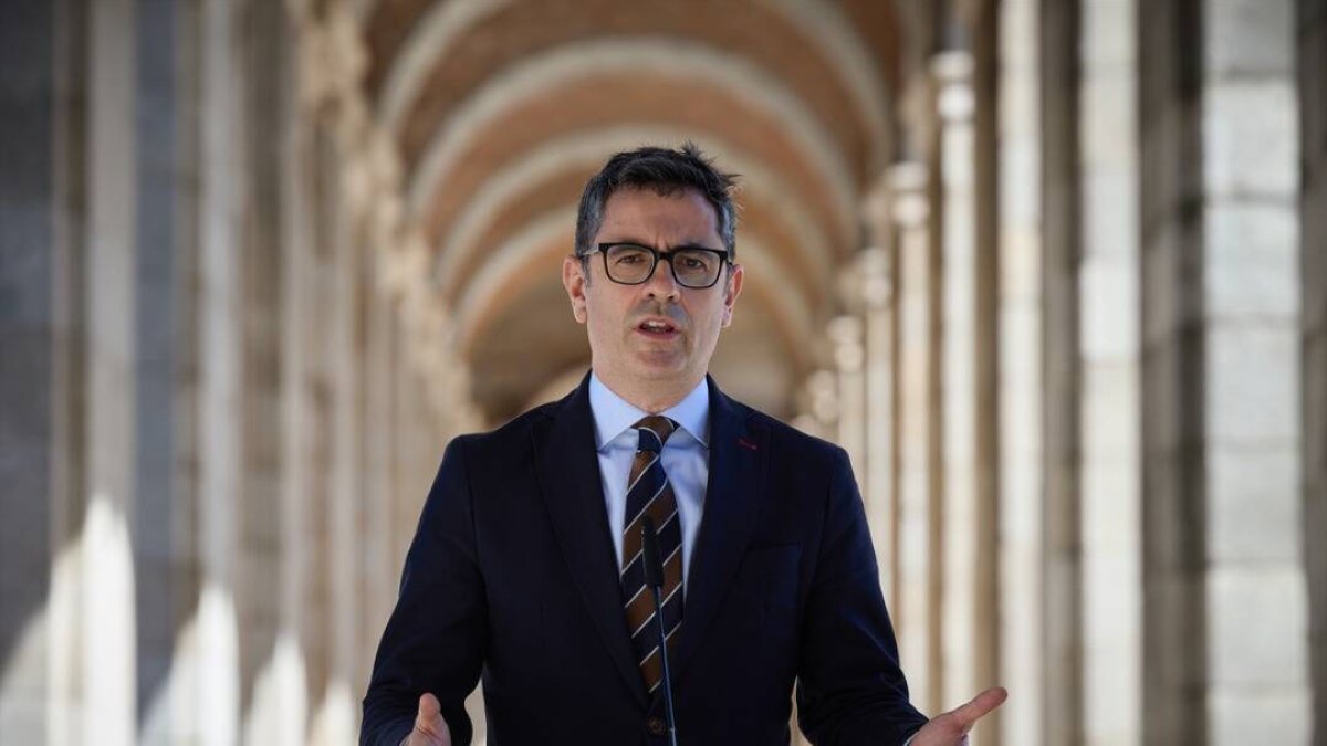El ministro de la Presidencia, Justicia y Relaciones con las Cortes, Félix Bolaños,