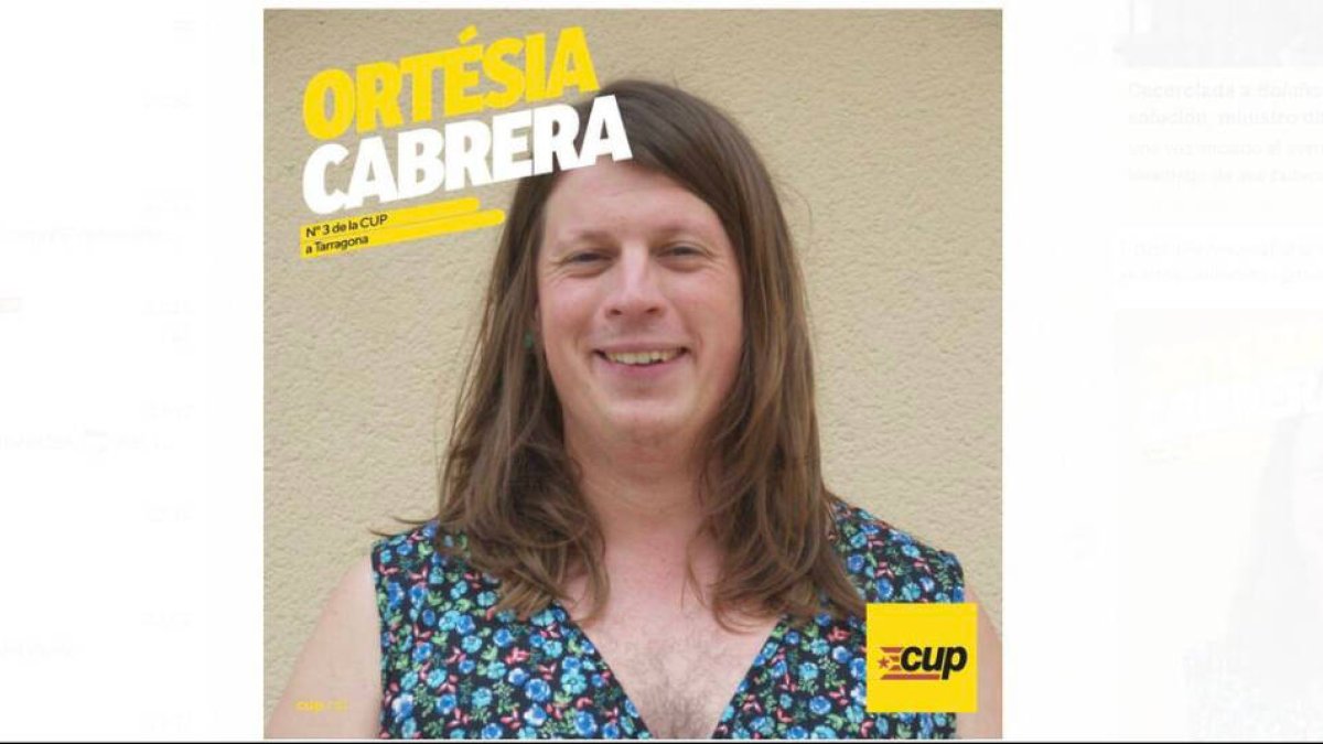 Ortésia Cabrera, candidata de la CUP