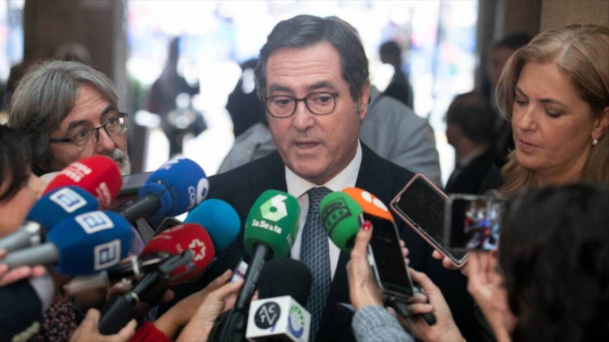 El presidente de la CEOE, Antonio Garamendi.