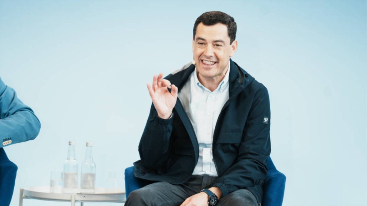 El presidente de la Junta de Andalucía y del PP-A, Juanma Moreno.