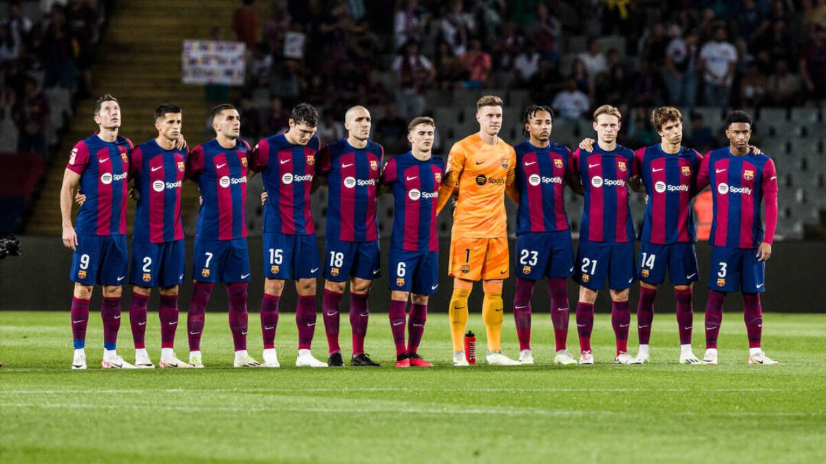 El once del Barcelona ante el Betis, el pasado sábado.