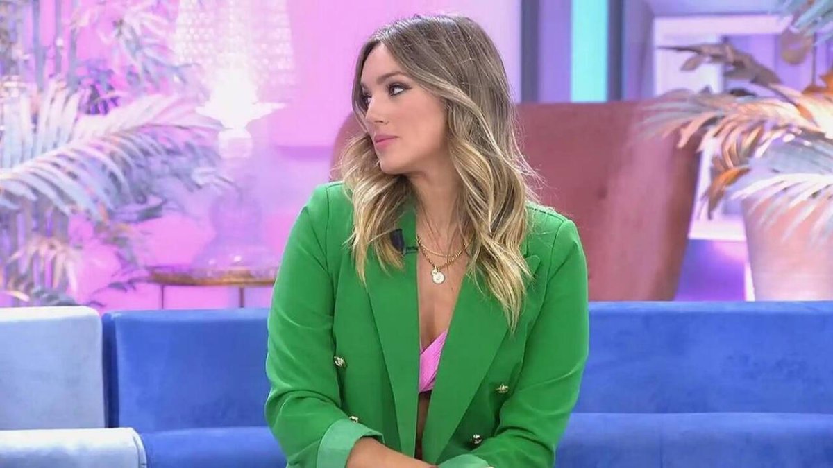 Marta Riesco en el plató de