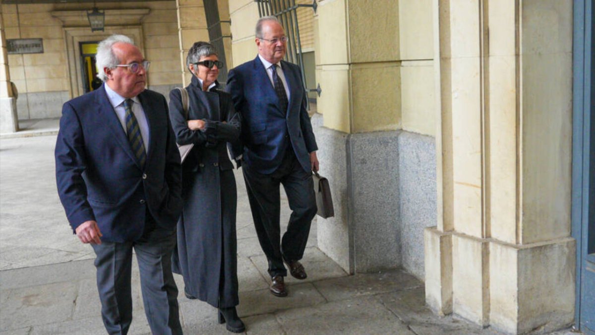 La exsecretaría de Gestión Económica de UGT-A, María Charpín, en los juzgados en el mes de enero.