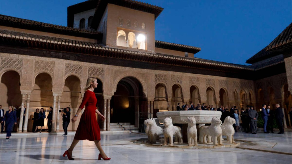 Imagen de la Alhambra durante la Cumbre Europea este mes de octubre.