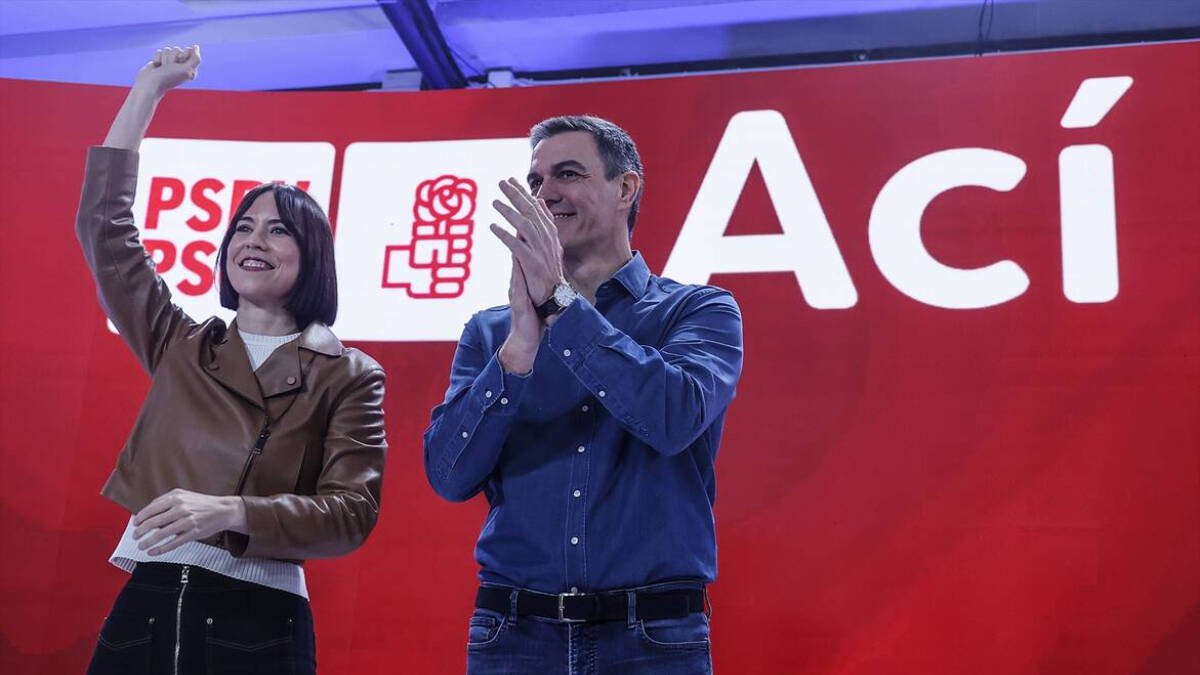 Diana Morant y Pedro Sánchez.
