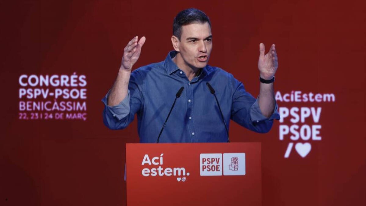 Pedro Sánchez en el Congreso del PSPV.