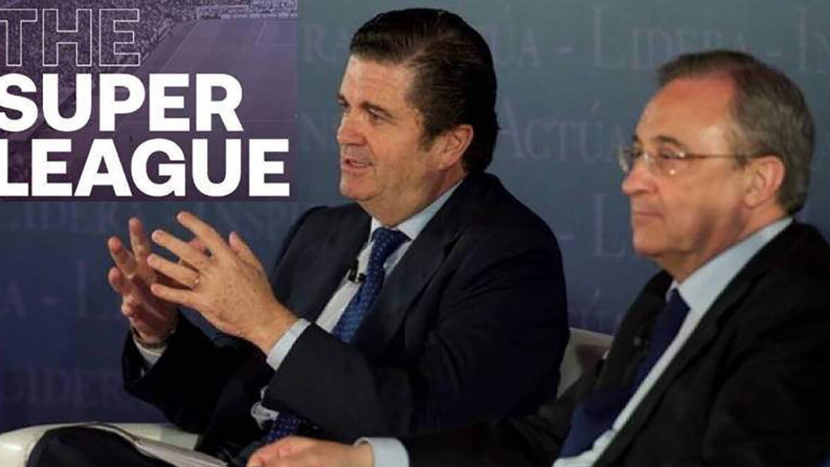 Borja Prado, junto a Florentino Pérez