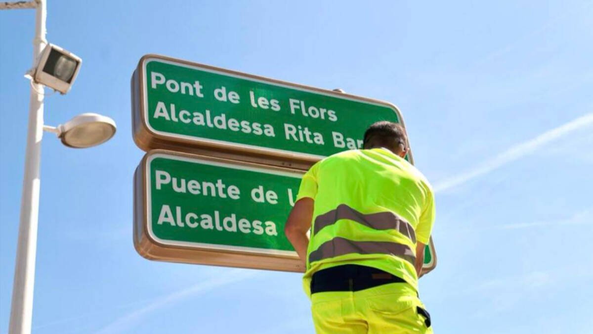 Cambio de nombre del Puente de Rita Barberá