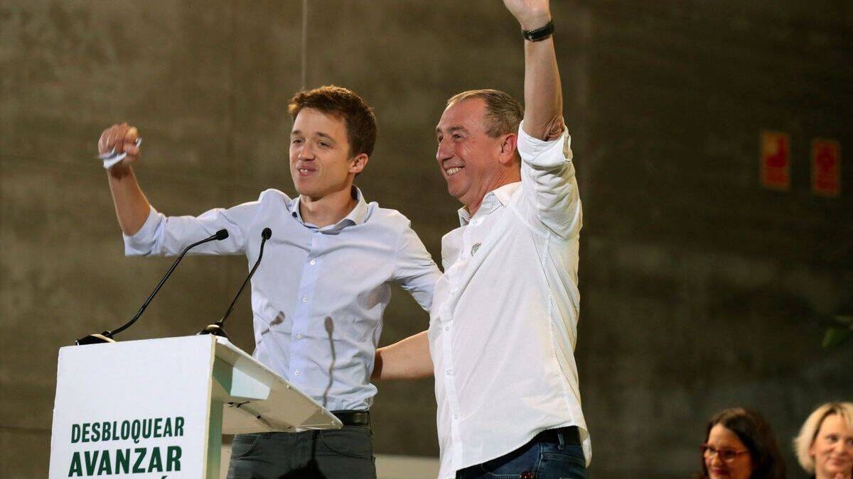 Errejón con Baldoví en un mitin