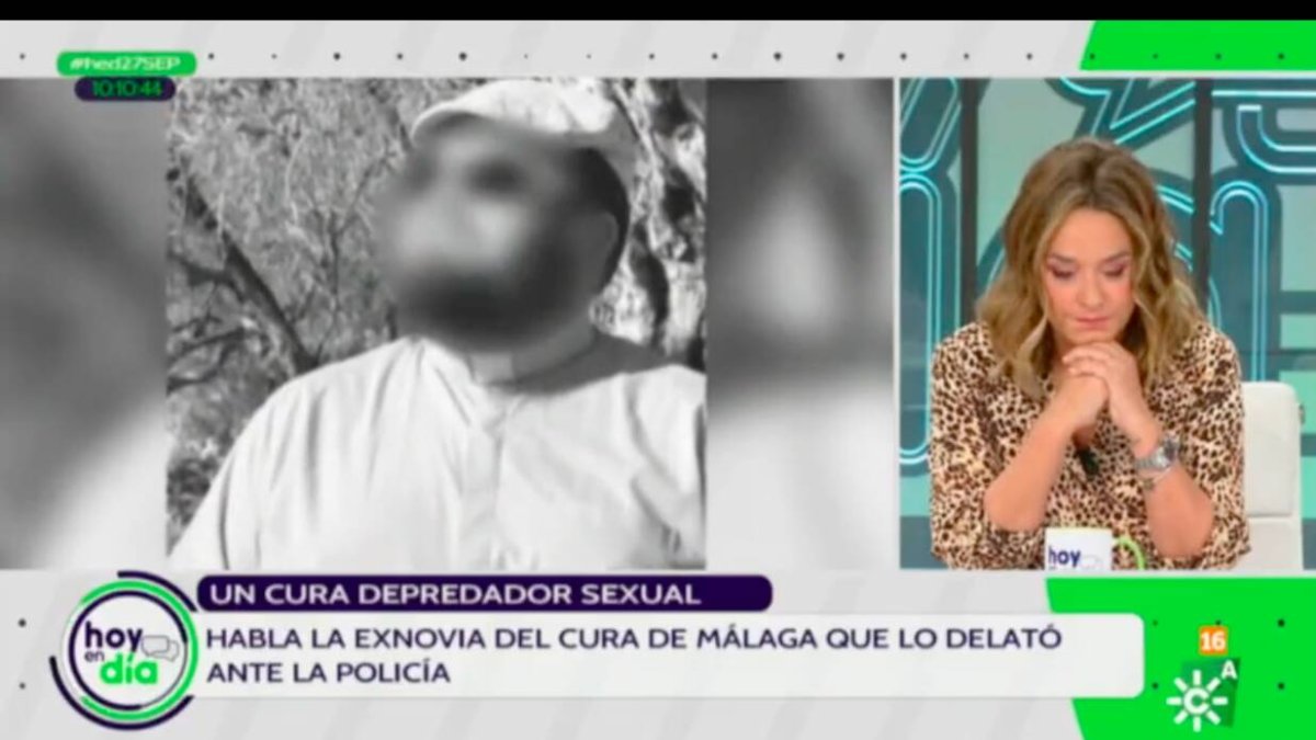Momento en el que Toñi Moreno recibe la llamada.