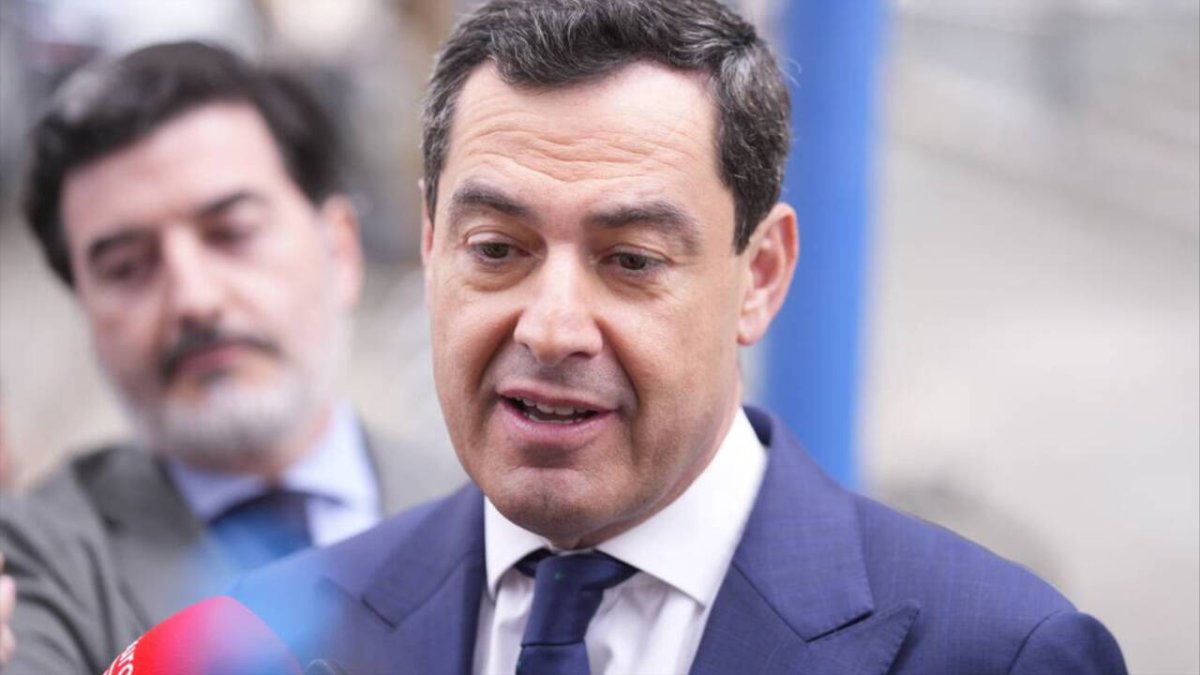 El presidente de la Junta de Andalucía y el PP-A, Juanma Moreno.