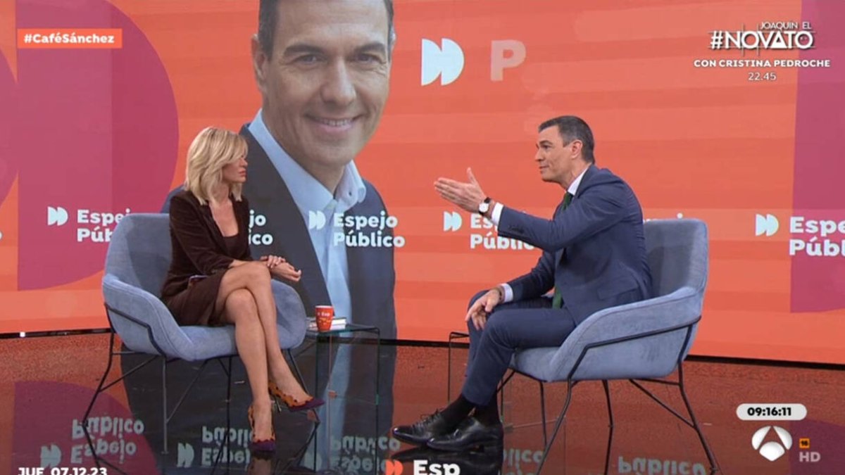 Susanna Griso, en su última entrevista a Pedro Sánchez.